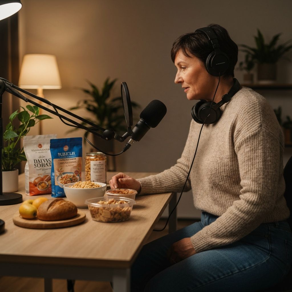 Podcast host who talks about food