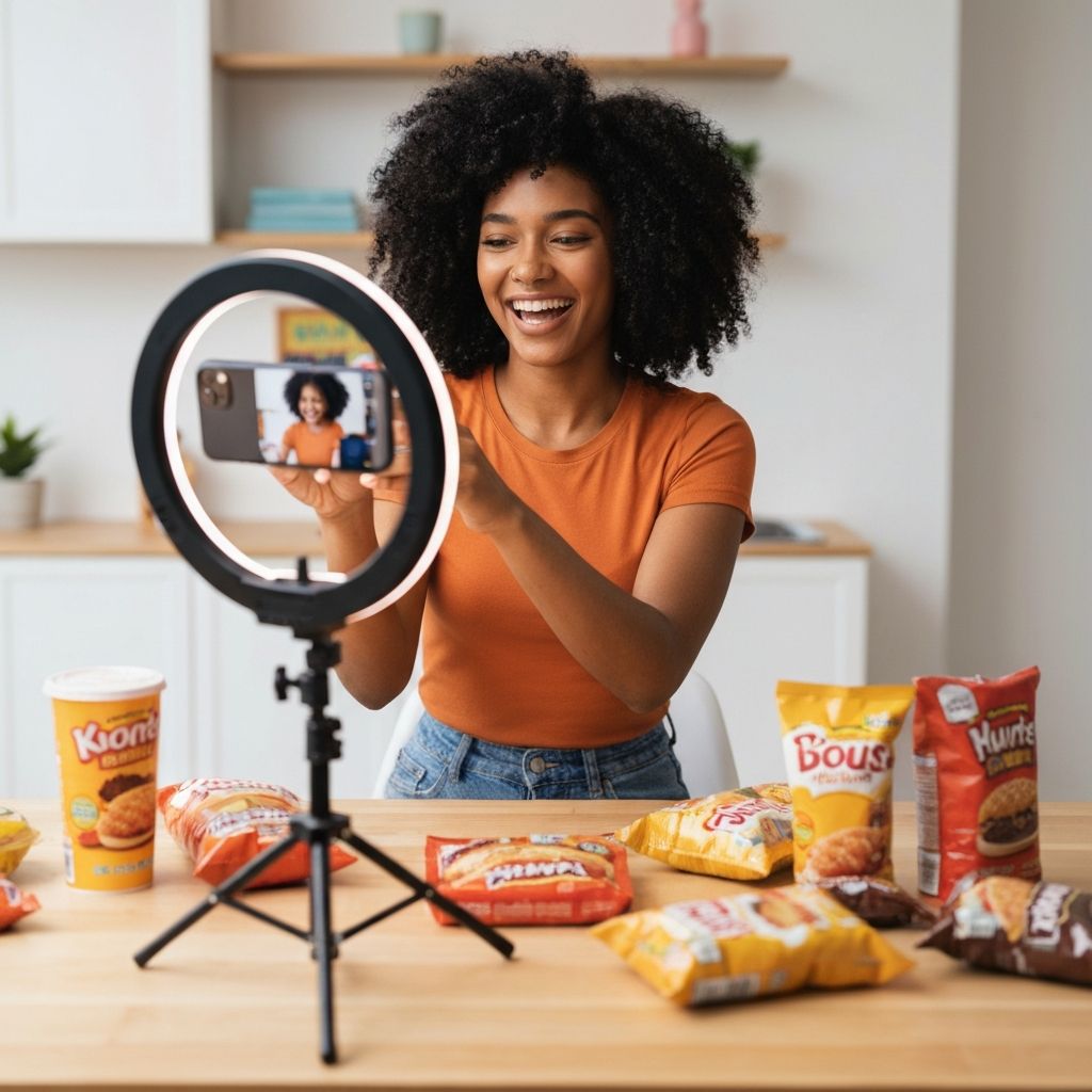 TikTok foodie with under 10K followers